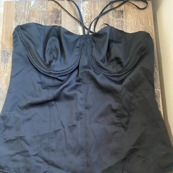 Zara Black Corset Bodysuit. - Picture 4 of 11